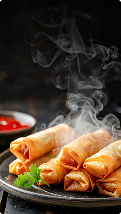Crispy Spring Rolls Using Soybean Oil   Perfect for Frying